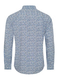 Long Sleeve Printed Casual Button-Down Shirt