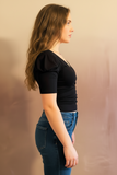 Short Puff Sleeve Top