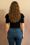 Short Puff Sleeve Top