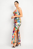 Side Slit Printed Maxi Dress Side Slit Printed Maxi Dress