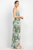 Tropical Waterfall Twisted Maxi Dress