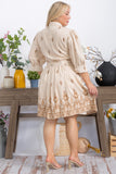 Plus Size Graphic Print Short Dress