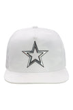 Star White Camo Snapback