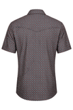 Men's Short Sleeve Pearl Snap Print Shirt