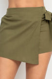 SIDE TIE ASYMMETRICAL SKORT