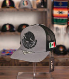 Black/Grey Mexico Flag Trucker Snapback