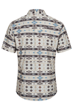 Men's Western Pearl Snap Aztec Print Shirt