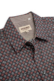 Men's Short Sleeve Pearl Snap Print Shirt