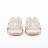 H-Cutout Band Slide Flat Sandals