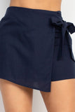 SIDE TIE ASYMMETRICAL SKORT