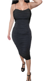 Ruched Midi Dress