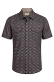 Men's Short Sleeve Pearl Snap Print Shirt