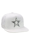 Star White Camo Snapback