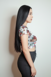 Tattoo Print Crop Top