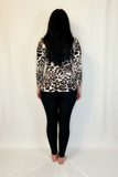 Brown Animal Print Top