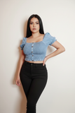 Smock It up Crop Top