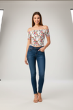 White Floral Top