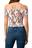 White Floral Top
