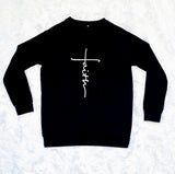 Cross Faith Print Pullover
