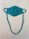 Solid Face Mask with Neck Straps