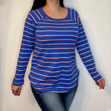 Blue with Stripes Top